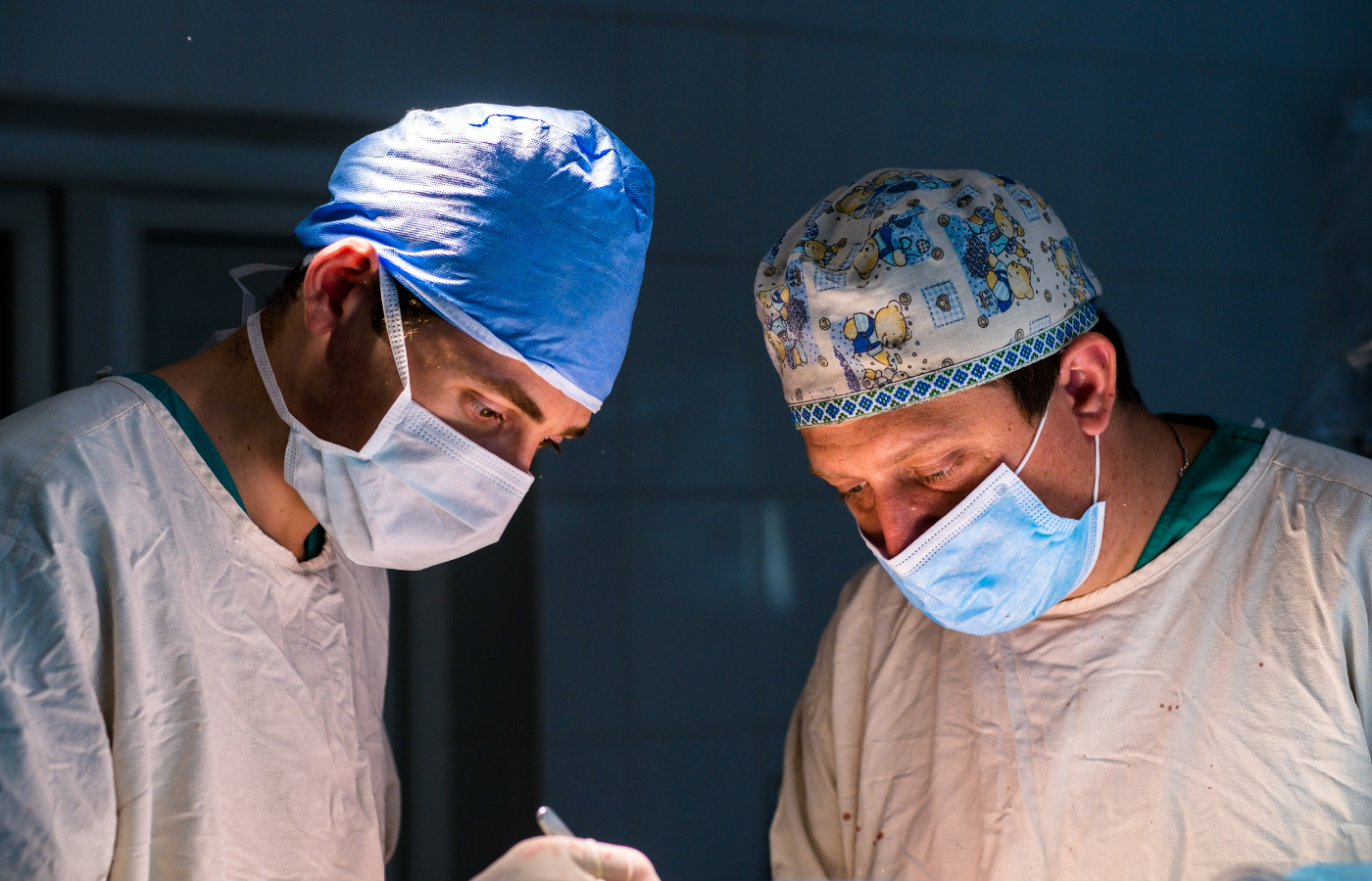 Operating room team performing surgery during surgical workflow optimization in Indian Health Service hospital